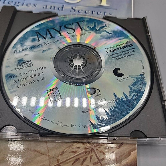 Myst PC Video Game Win 95 Best Selling CD ROM of All Time RedOrb & Strategy Book - Picture 8 of 12